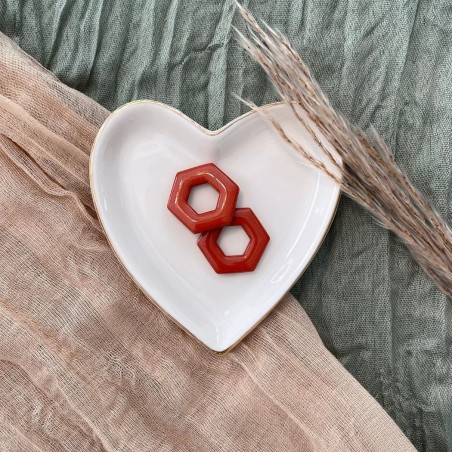 Pampilles artisanales : Grand hexagone - ARLY Creations Pampilles artisanales : Grand hexagone - ARLY Creations