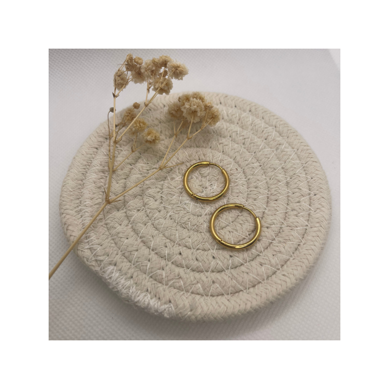 Créoles interchangeables : Ronde maxi - ARLY Creations
