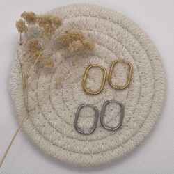 Créoles interchangeables : Ovale maxi - ARLY Creations
